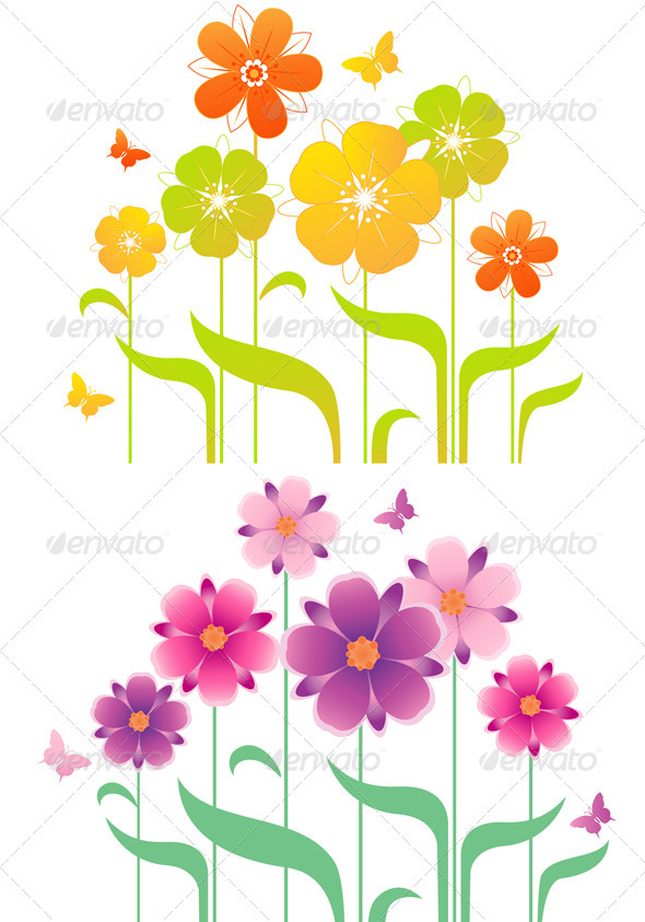 Background with Flowers - Flowers & Plants Nature
