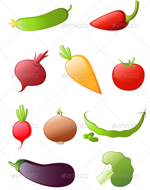 Vegetables Icon Set
