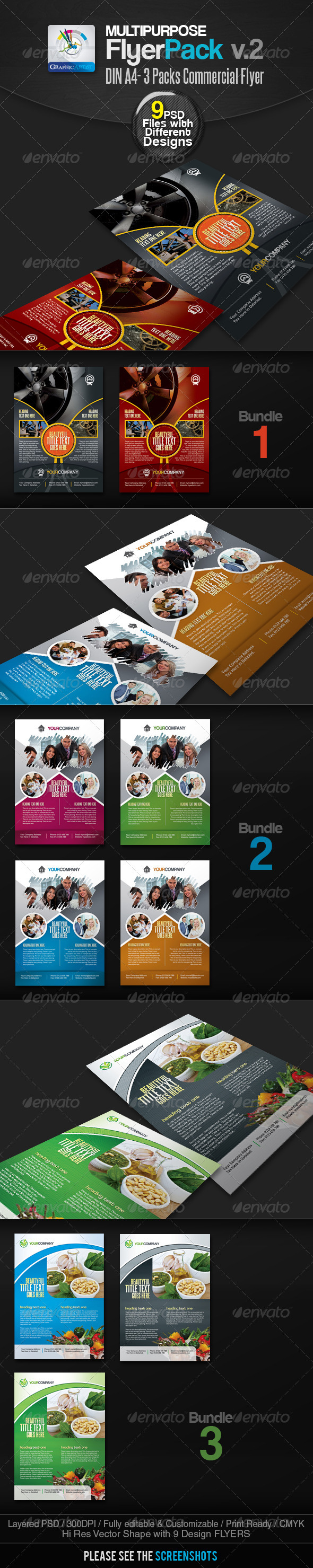Multipurpose Commercial Flyer Bundle v.2 - Commerce Flyers