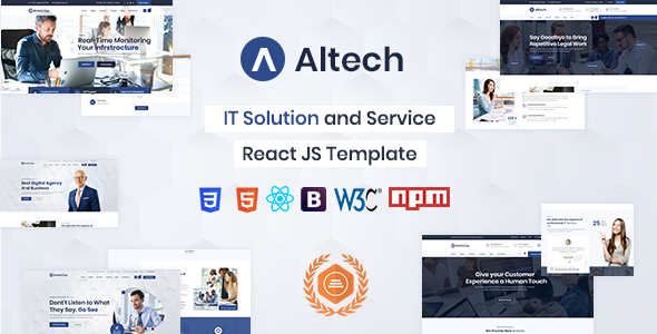 Special Altech - React IT Solutions & Multi Services Template