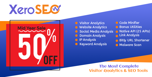 XeroSEO - The Most Complete Visitor Analytics & SEO Tools