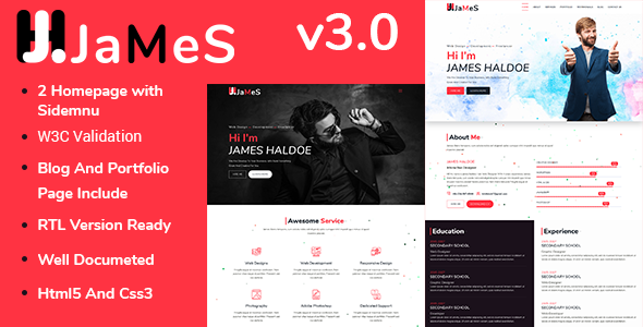 James - Personal - ThemeForest 22388991