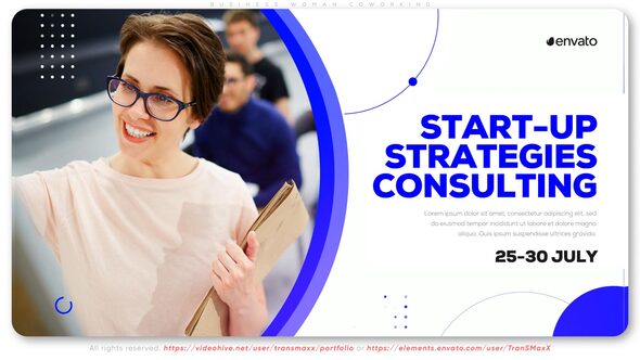 Business Woman Coworking - VideoHive 27420011