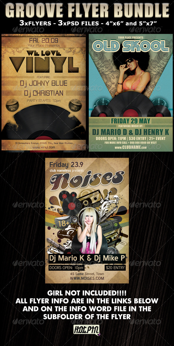 Groove Party Club Flyer Bundle - Clubs & Parties Events