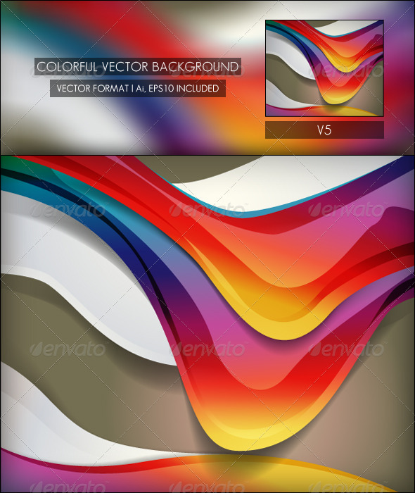 Colorful Vector Background V5 - Backgrounds Decorative
