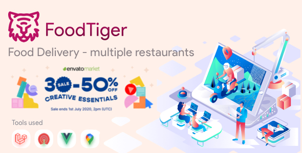 FoodTiger – Food delivery – Multiple Restaurants