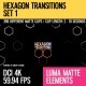 Hexagon Transitions (4K Set 1) - VideoHive Item for Sale