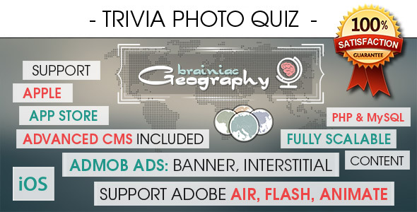 Photo Trivia Quiz With CMS & Ads - iOS