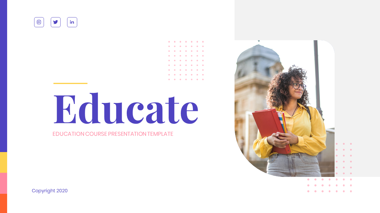 Educate – Education Course Google Slides Template, Presentation Templates