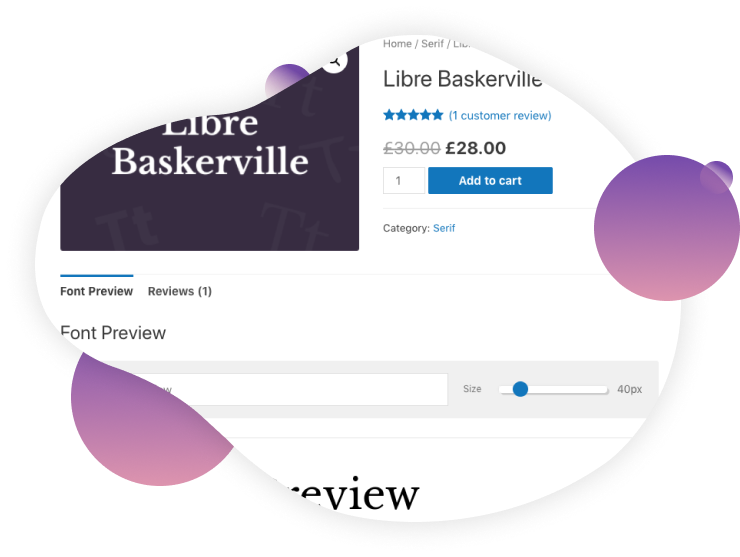 Jeg Font Preview - WooCommerce Extension WordPress Plugin by jegtheme