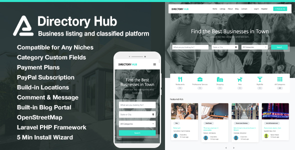 Directory Hub Listing & Classified Platform