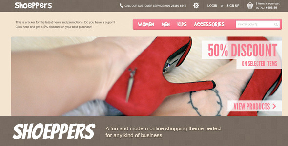 Shoeppers - ThemeForest 2555735