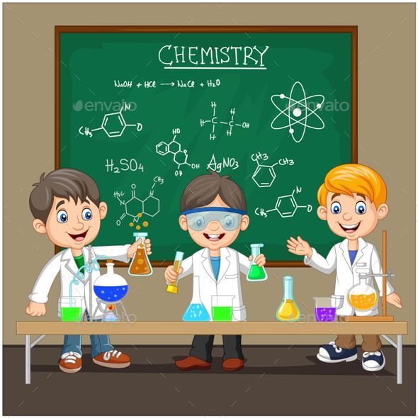 Group Of Scientist Boy by tigatelu | GraphicRiver