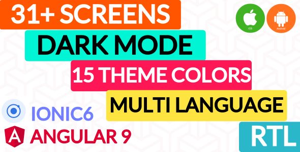 IonPose - Multipurpose Ionic6 App (Support RTL + Dark Mode + 15 Theme Colors + Multi-Language Suppor