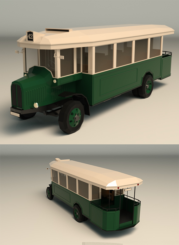 Low Poly Vintage - 3Docean 27456680