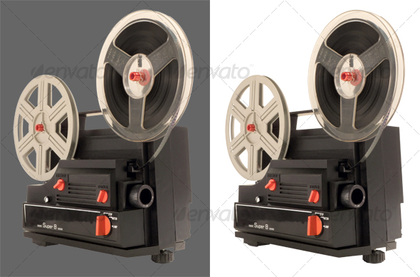 Super 8 Film Projector, Isolated Objects