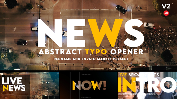 Typographic Abstract News - VideoHive 27460021