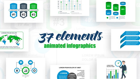 Business Infographics Vol.39 - VideoHive 27462144