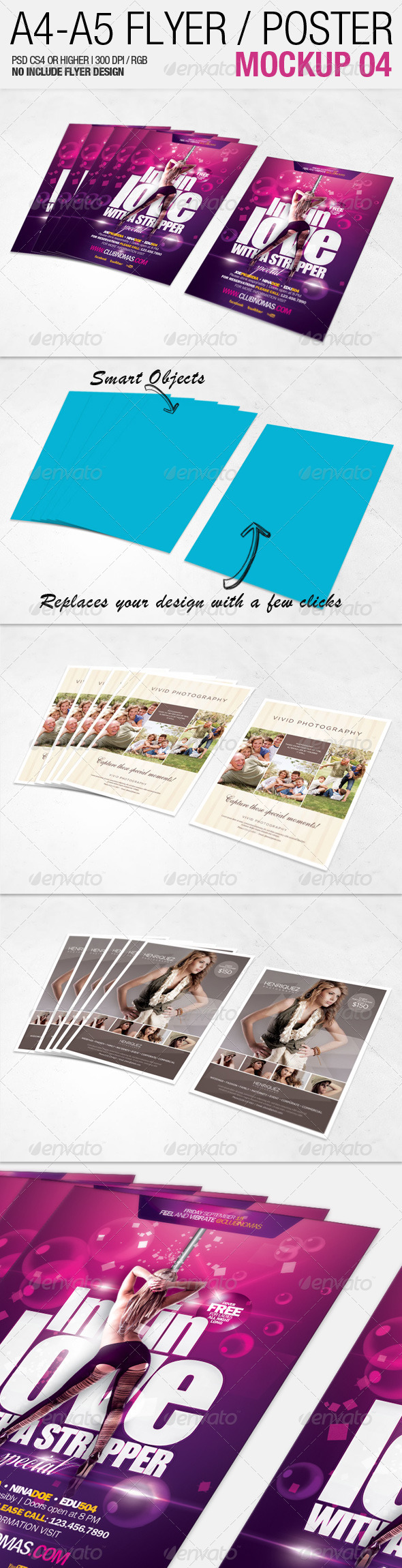A4 - A5 Flyer Mockup 04 - Flyers Print