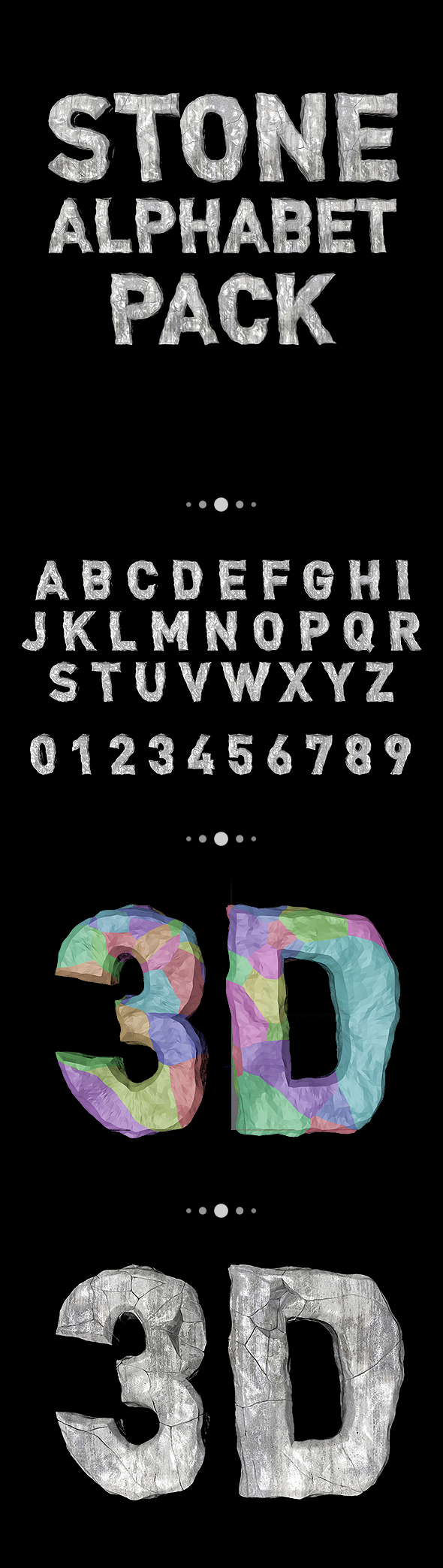 Stone Alphabet Pack - 3Docean 27454173