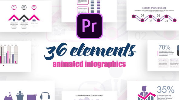 Statistic Infographics Vol.37 for Premiere Pro