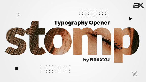 Typography Stomp Opener - VideoHive 23777352