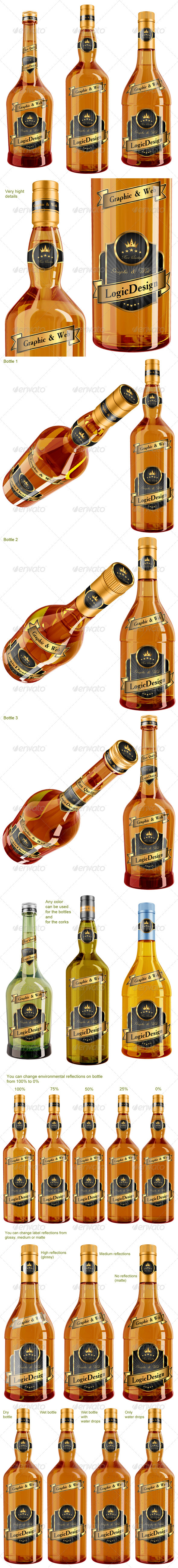 Download Whisky Cognac Bottle Mock Up By Logic Design Graphicriver