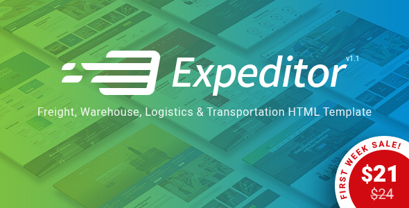 Extraordinary Expeditor - Freight, Logistics, Warehouse & Transportation HTML Template
