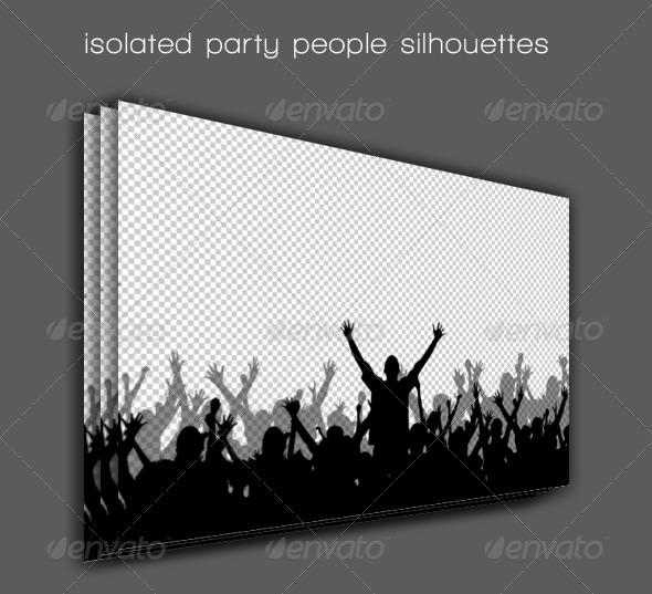 Party People Silhouettes - People Characters