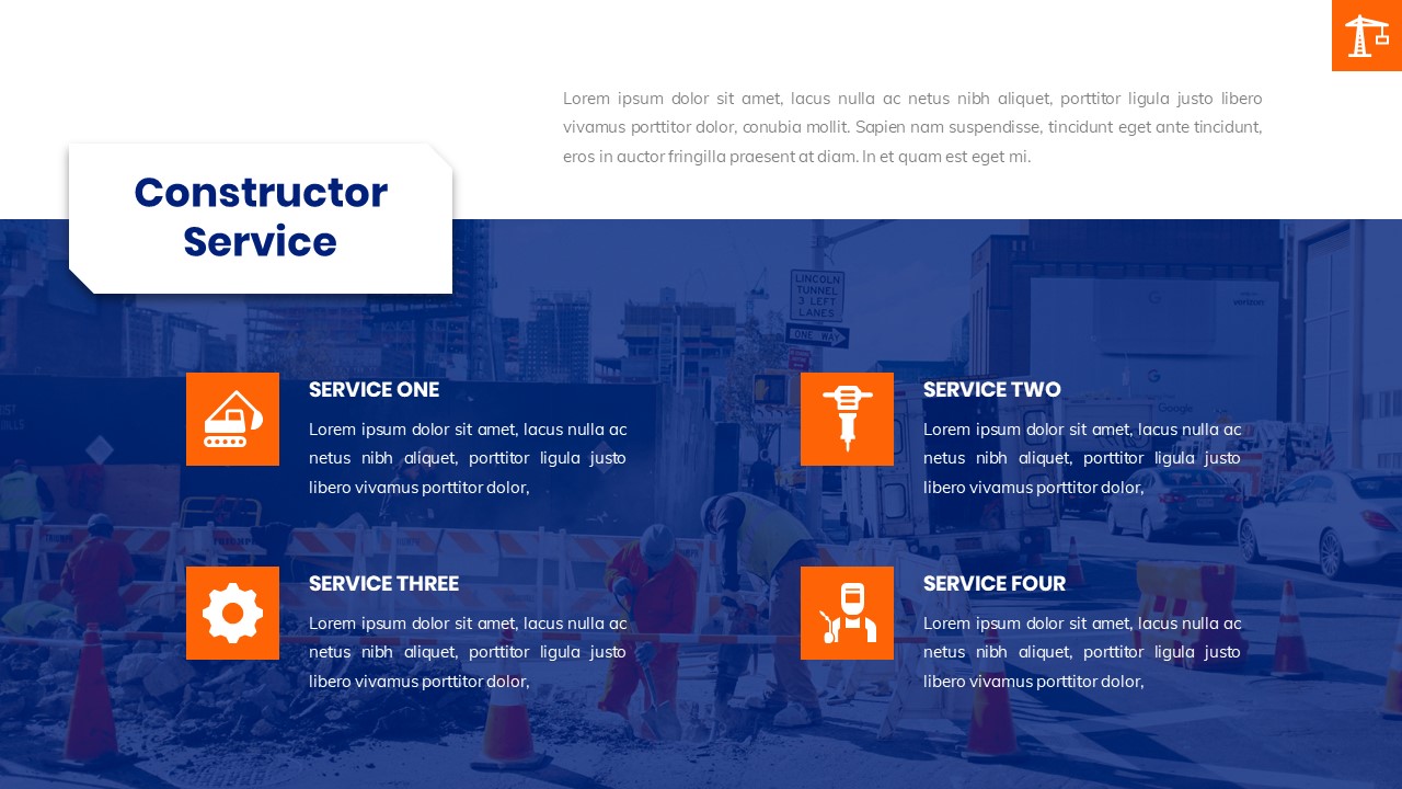 Constructor - Construction Presentation Template, Presentation Templates