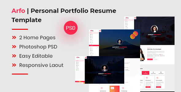 Arfo Personal - ThemeForest 26179450