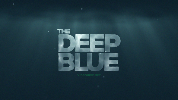 The Deep Blue - 4K Underwater Logo Reveal, After Effects Project Files