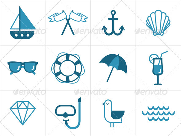 Summer Sea Icons - Icons