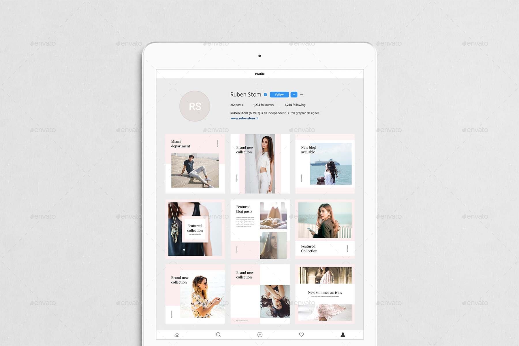 Miami Social Media Pack by rubenstomdesign GraphicRiver