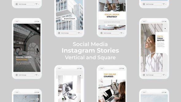 Social Media Instagram Stories | Vertical and Square