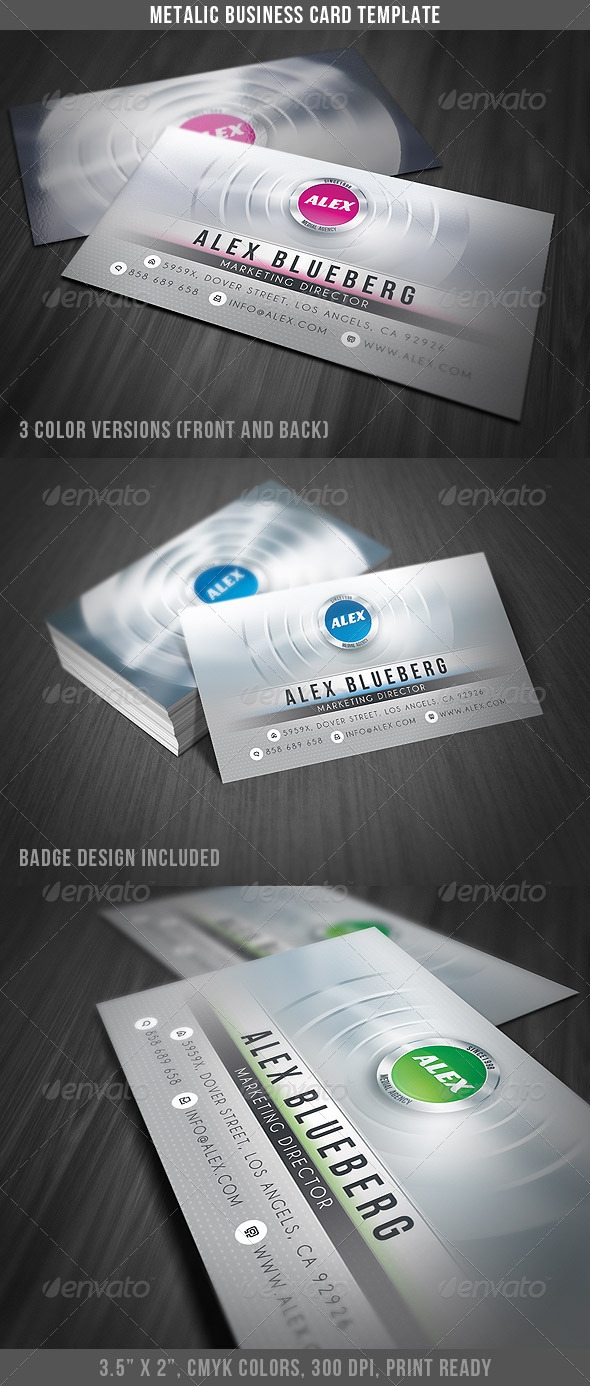 Metalic Business Card - Creative Business Cards
