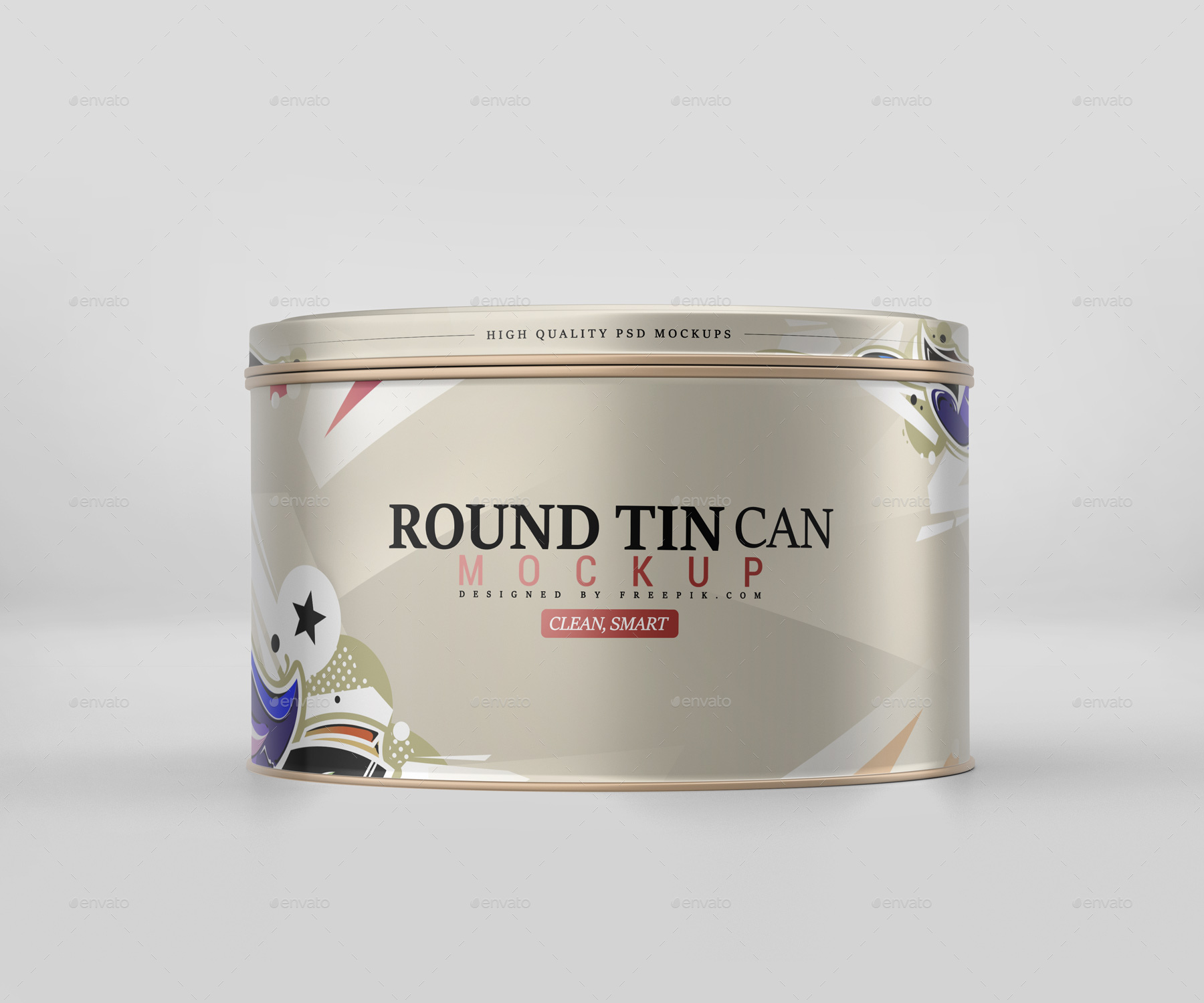 Download Round Tin Can Mockup By Pixelica21 Graphicriver