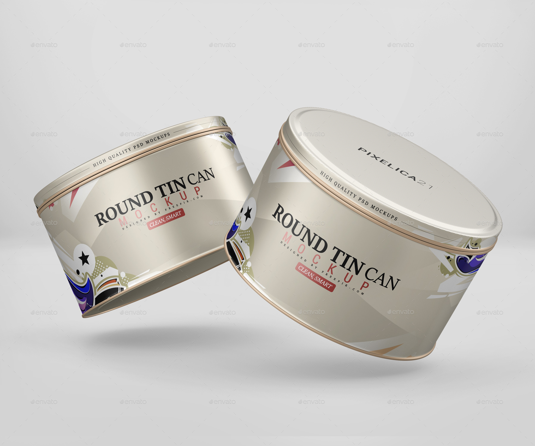 Download Round Tin Can Mockup By Pixelica21 Graphicriver