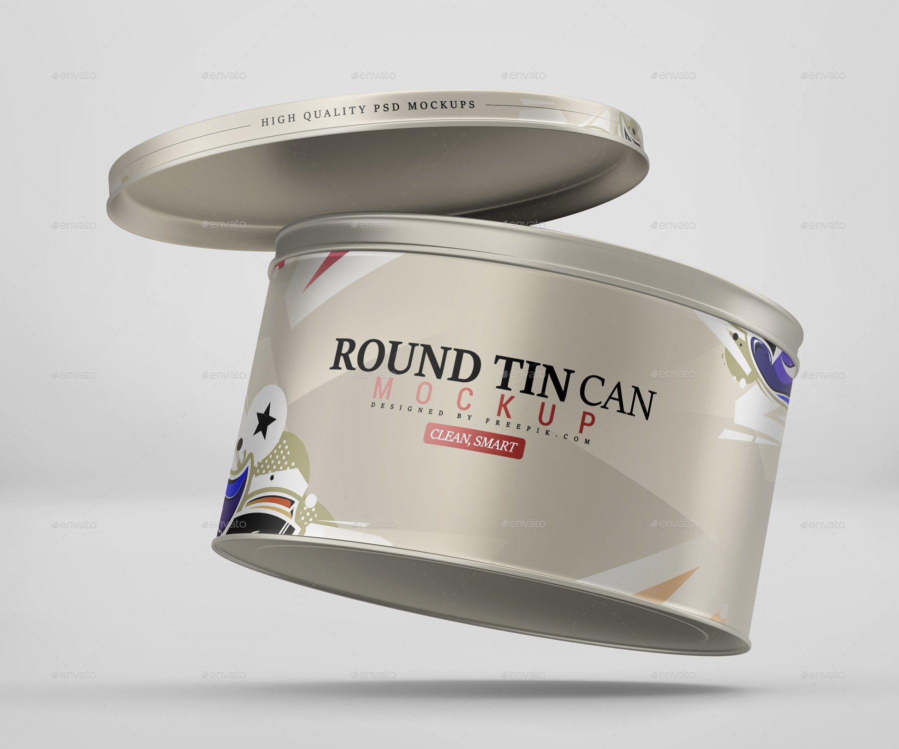 Download Round Tin Can Mockup By Pixelica21 Graphicriver