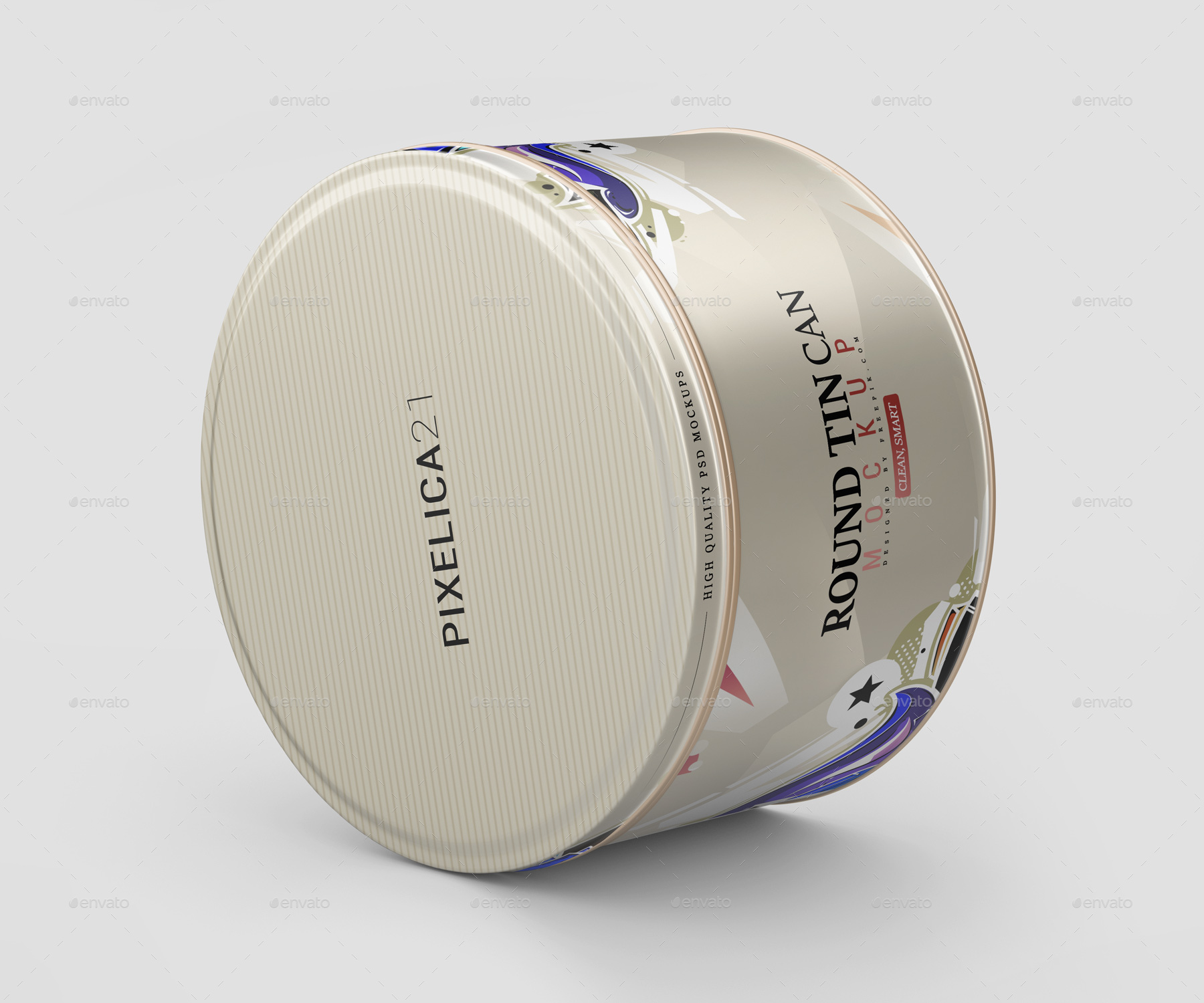 Download Round Tin Can Mockup By Pixelica21 Graphicriver