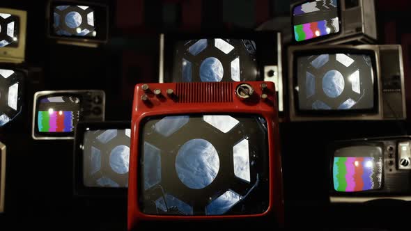 Satellite View, Hurricane in Planet Earth Seen From the ISS. alt