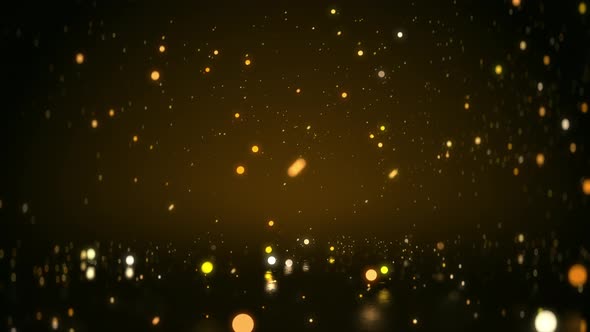 Gold Particle Background