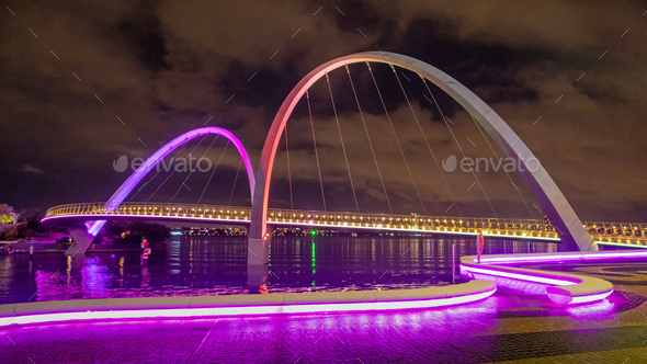Elizabeth Quay Bridge - Stock Photo - Images