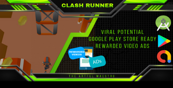 Clash Runner - Android Studio - AdMob Ads Reward Video