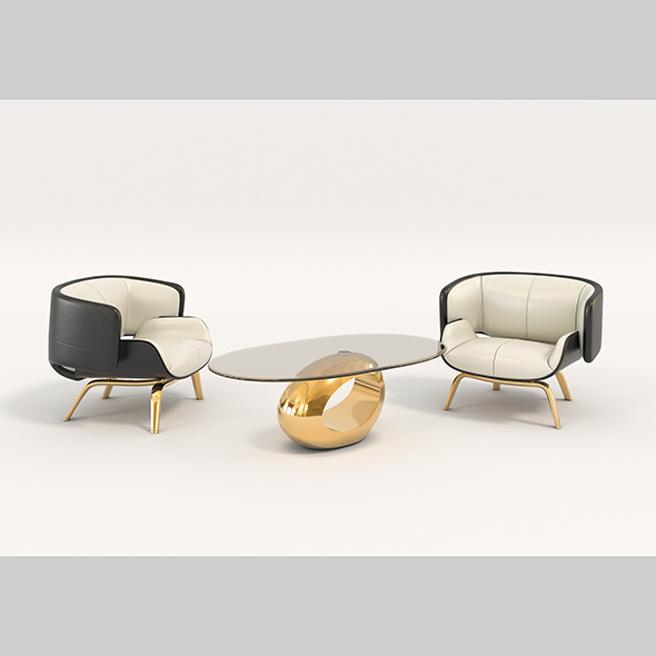 Contemporary Design Armchair - 3Docean 27512124