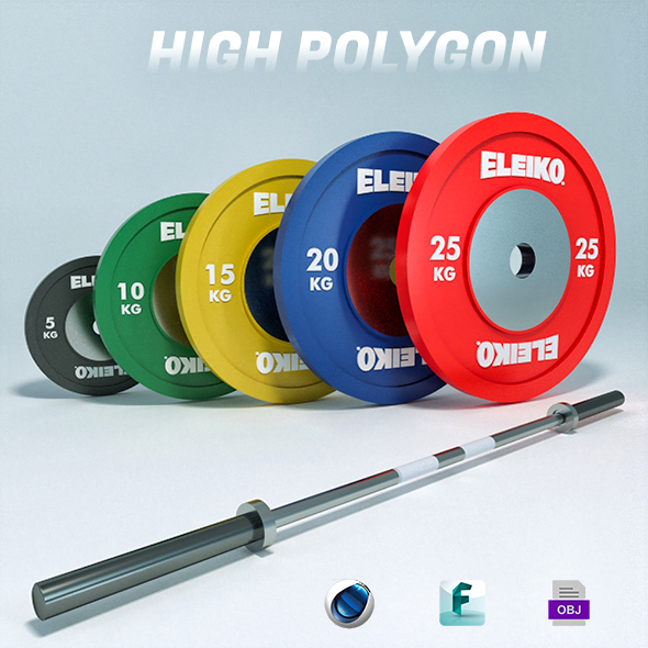 Olympic Weights Bar - 3Docean 27513318
