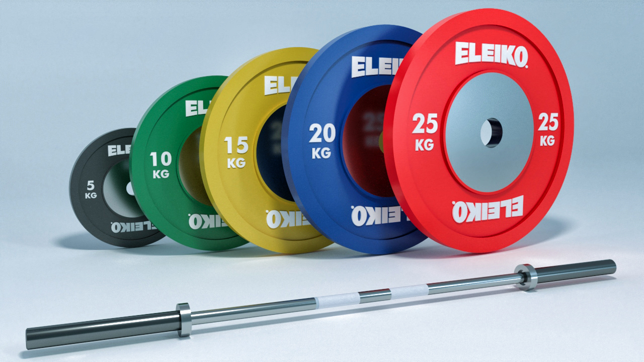 Olympic Weights Bar Set Eleiko by EA09studio | 3DOcean
