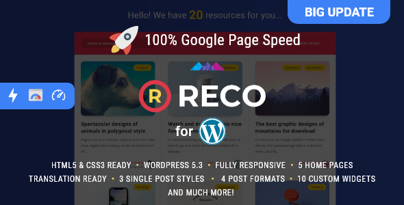 Reco - Minimal - ThemeForest 22300581