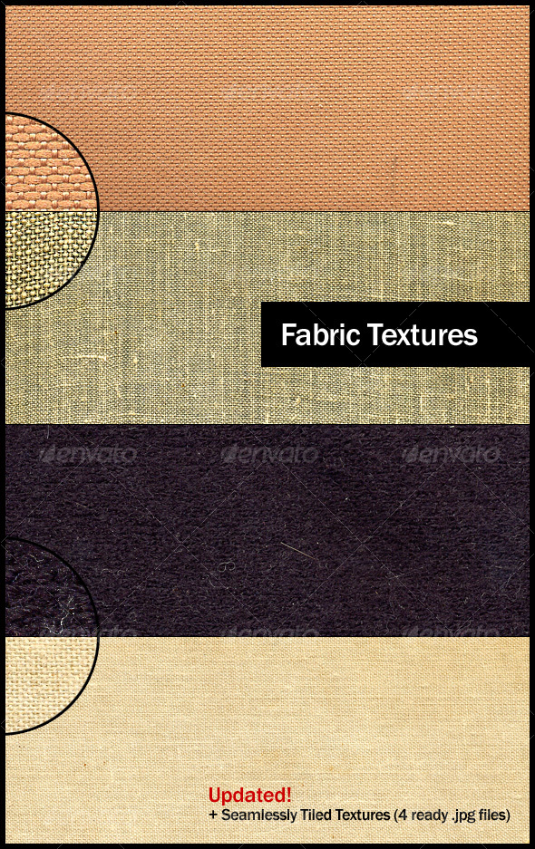4 Small Grain Fabric Textures - Fabric Textures