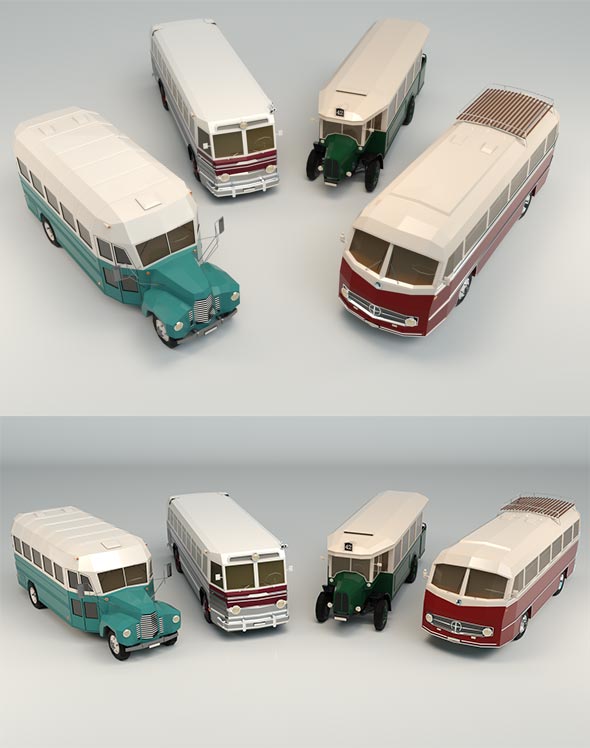 Low Poly Bus - 3Docean 27525686